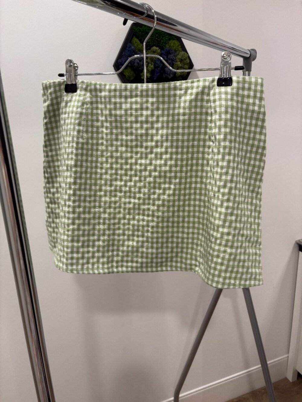 Green Gingham Skort